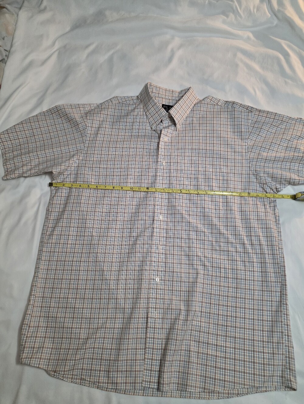 Jos. A. Bank Traveler's Collection XL Short Sleeve Check Shirt